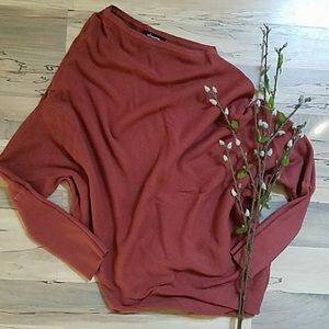 Olivaceous asymmetrical sweater
